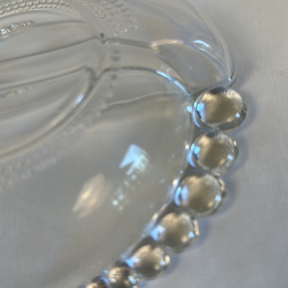 Duncan & Miller Glass Divided Dish in Teardrop Pattern - Picture 12 of 15